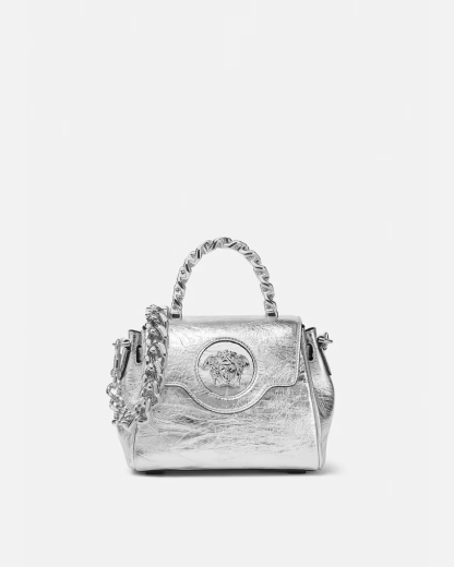 METALLIC LA MEDUSA SMALL HANDBAG